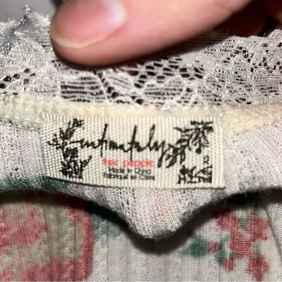 Free People intimately free on point PJ top floral crop top long sleeve XS‎ - Picture 10 of 10